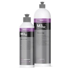O Koch Chemie Micro Cut M3.02 - Composto de Polir é um micro composto de polimento mecânico de última geração projetado para remover permanentemente riscos, hologramas, riscos finos e marcas de lixa até ao tamanho de grão P3000 em todos os tipos de sistemas de pintura, incluindo os mais resistentes a riscos. Este produto, Koch Chemie Micro Cut M3.02 - Composto de Polir, utiliza corpos abrasivos altamente especializados, fornecendo um acabamento de alto brilho mesmo em condições de luz desafiadoras, garantindo resultados duradouros e sem deixar vestígios. Além disso, é fácil de aplicar e proporciona uma proteção adicional à pintura do veículo. Com uma capacidade de corte de 3,2 e um índice de brilho de 9,0, Micro Cut M3.02 não apenas restaura a superfície, mas também realça a profundidade e intensidade da cor. Ideal para profissionais exigentes e entusiastas do detalhamento automotivo, este produto destaca-se pela sua eficiência econômica e pela capacidade de fornecer resultados de alta qualidade, contribuindo para a manutenção da beleza e valor do veículo ao longo do tempo.